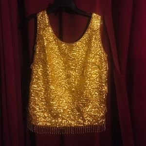 Gold party tank